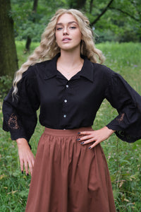 Pearl Blouse - Midnight