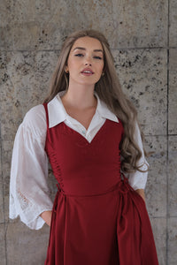 Willow Dress - Cranberry