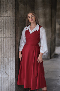 Willow Dress - Cranberry CottagecoreWear Willow Dress - Cranberry CottagecoreWear