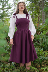 Frøya Pinafore Dress - Wine