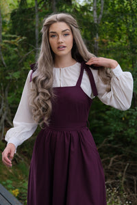 Frøya Pinafore Dress - Wine