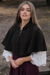 Woodland Wool Capelet - Pine