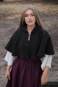 Woodland Wool Capelet - Pine