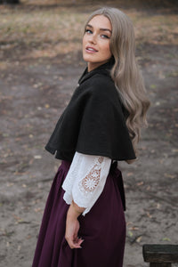 Woodland Wool Capelet - Pine