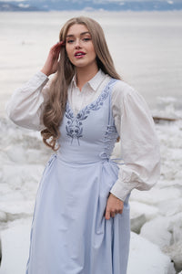 Willow Midi Dress - Snow Crystal